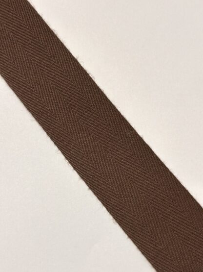 Bomulls band 30mm brun
