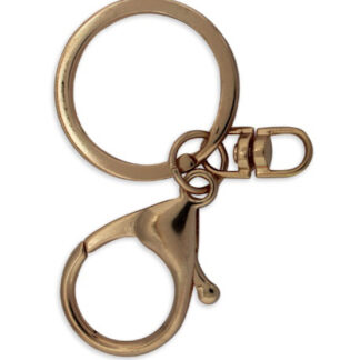 Karbinhake med ring Guld