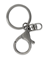 Karbinhake med ring Silver