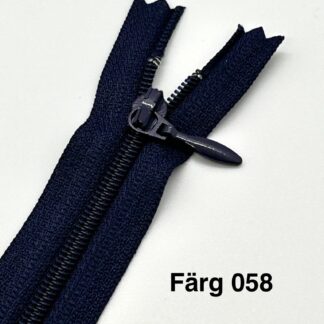 Blixtlås Färg 058 Marin blå 15cm (Y100)