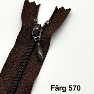 Blixtlås Färg 570  brun 60cm (Y100)